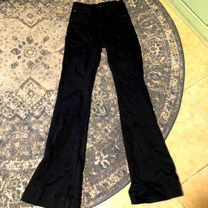 JAMES JEANS black high waisted bell bottoms